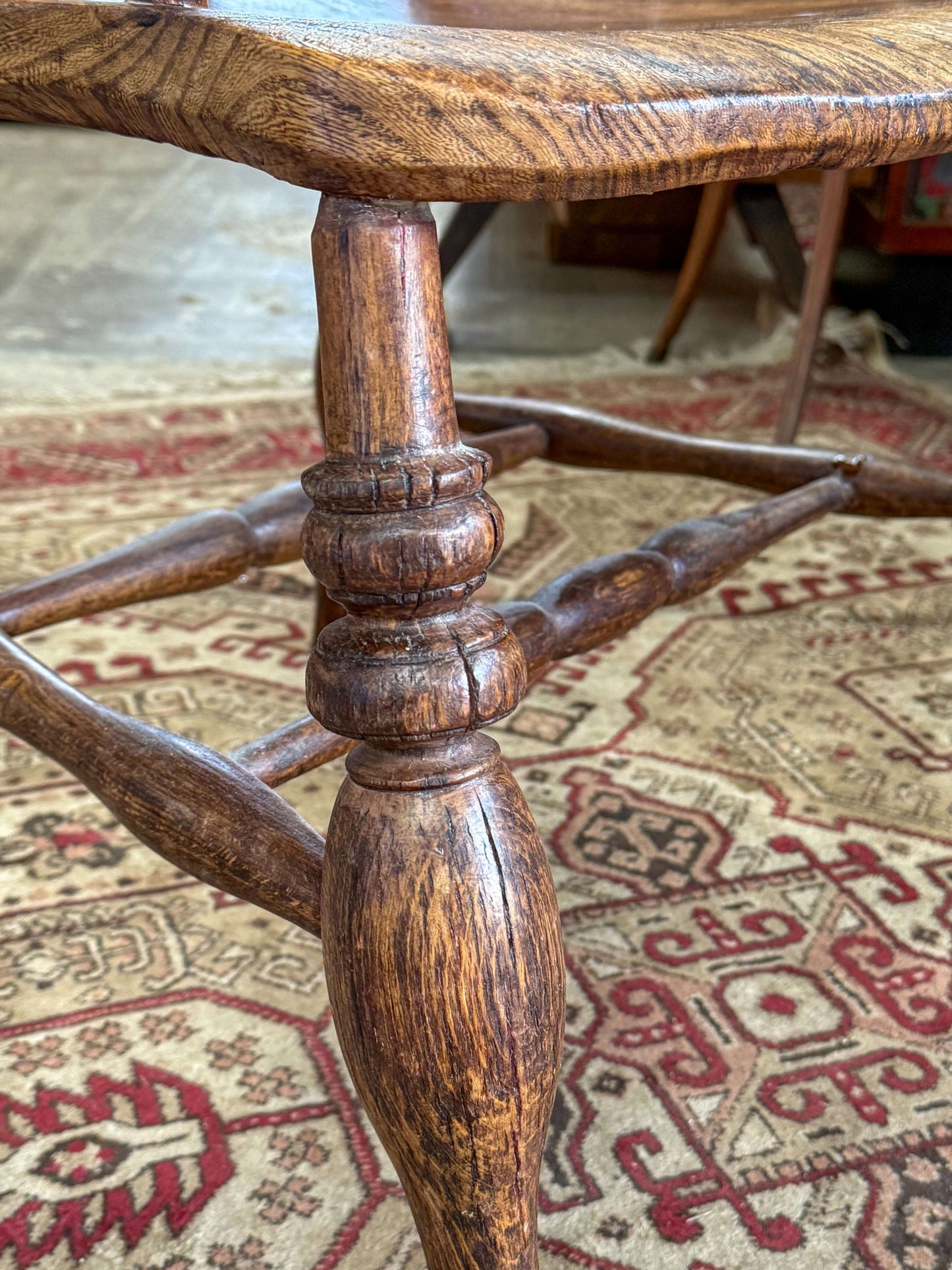 Antique Smoker Bow Captian’s Chair - Nathaniel’s Antiques
