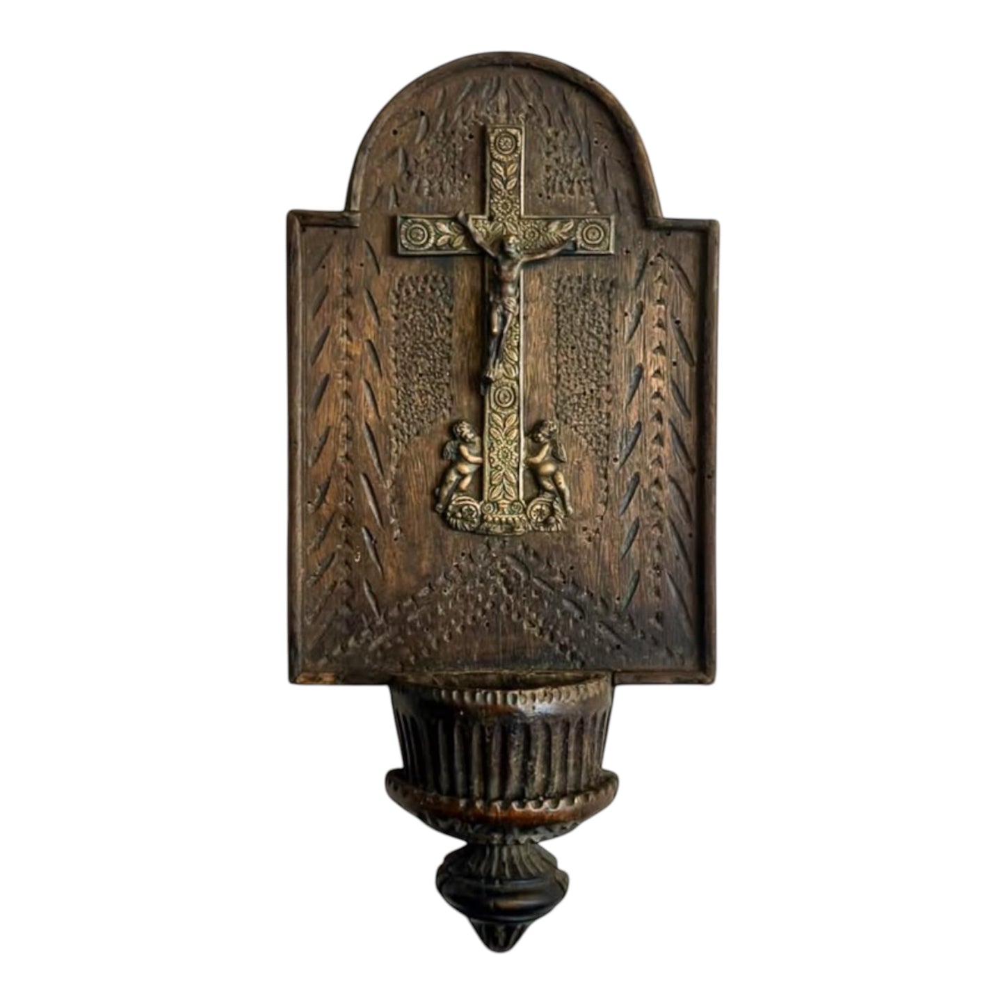 French Holy Water Font - Nathaniel’s Antiques