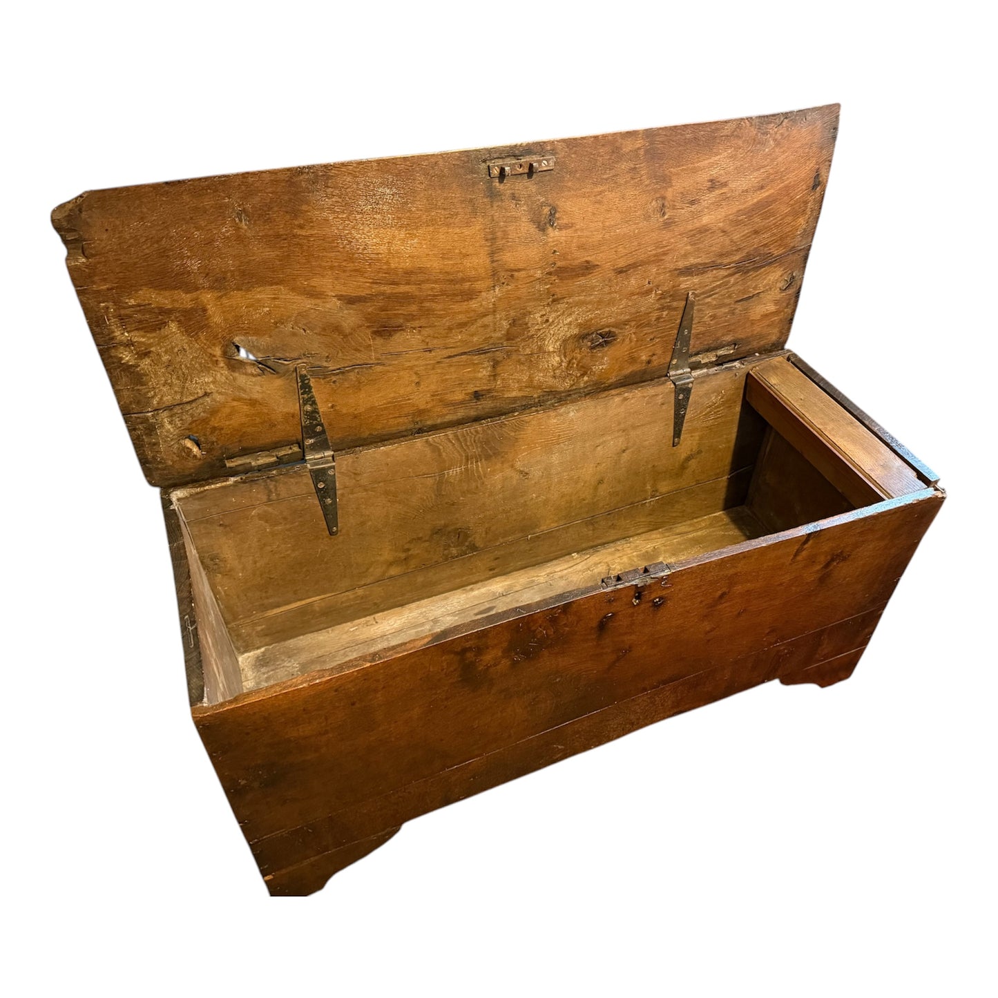 Antique 6 Plank Elm Oak Coffer - Nathaniel’s Antiques