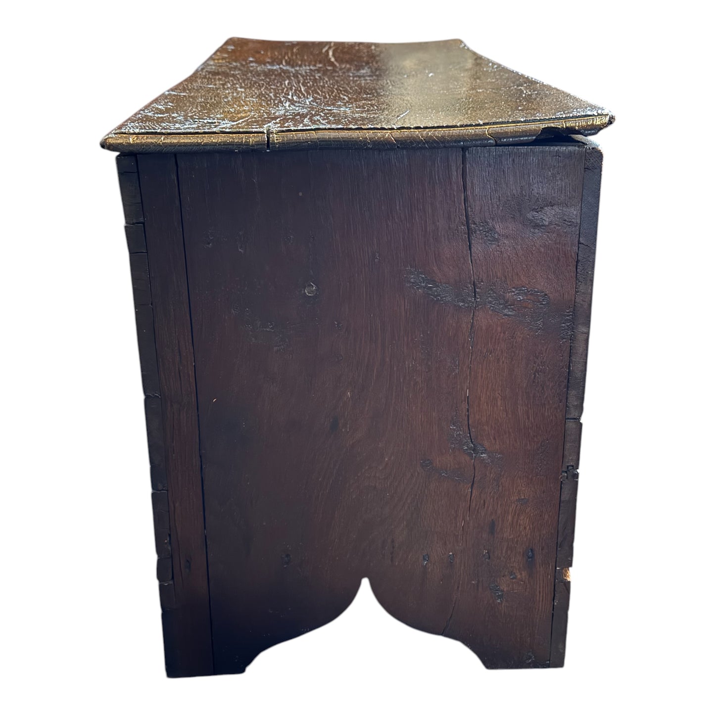 Antique 6 Plank Elm Oak Coffer - Nathaniel’s Antiques