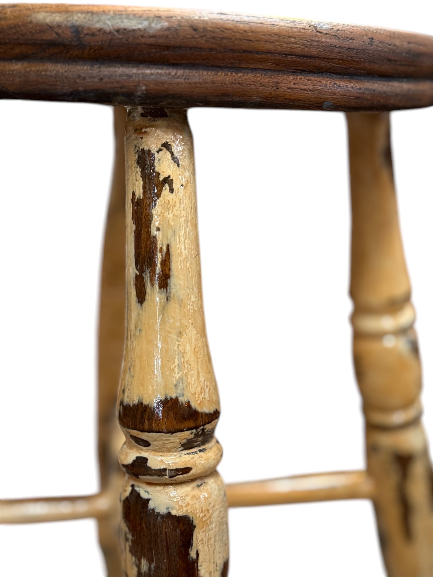 Victorian Elm Penny Stool - Nathaniel’s Antiques