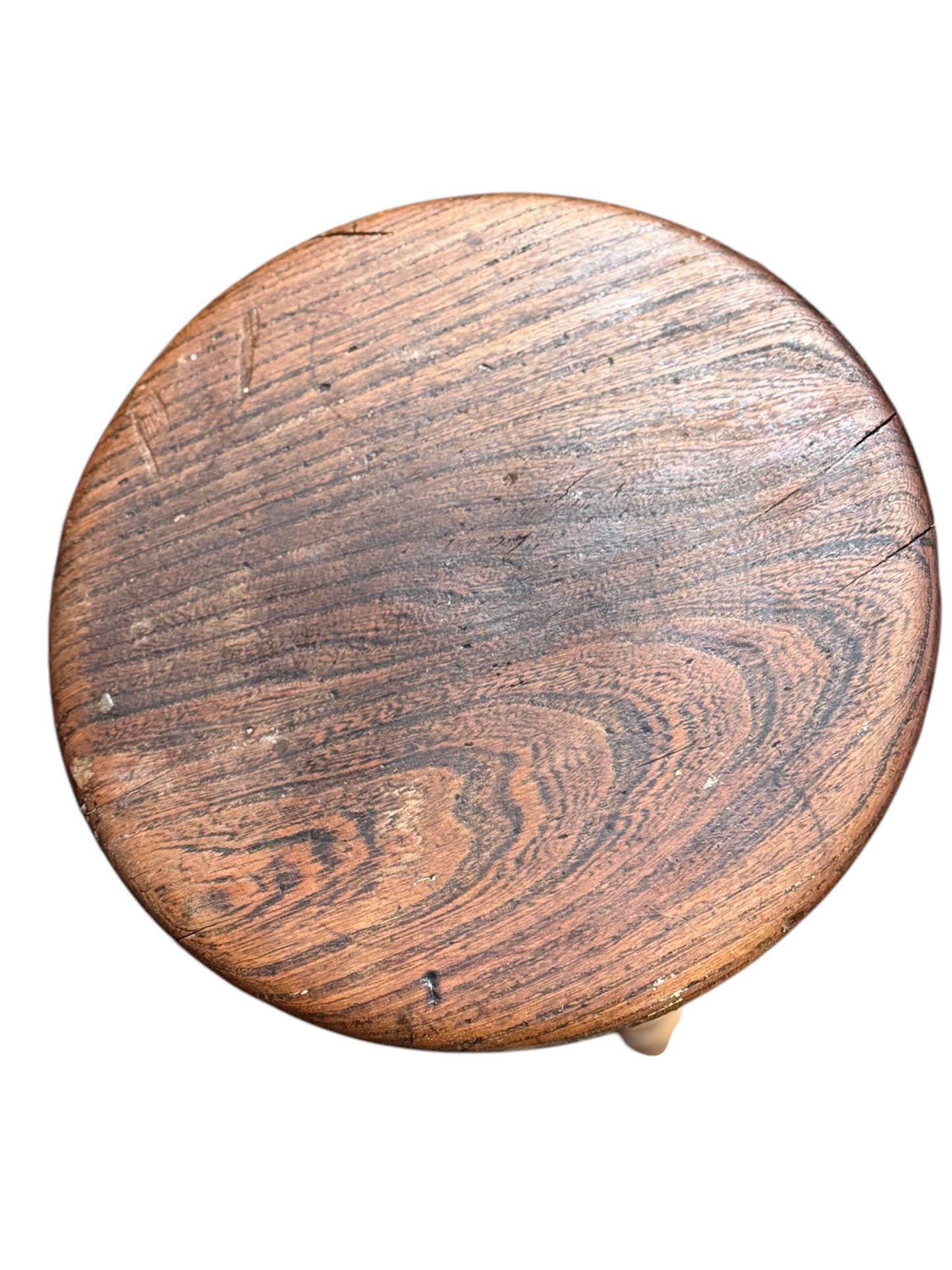 Victorian Elm Penny Stool - Nathaniel’s Antiques