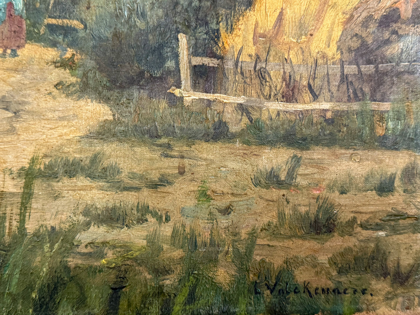 Antique Belgium Oil Painting - Nathaniel’s Antiques