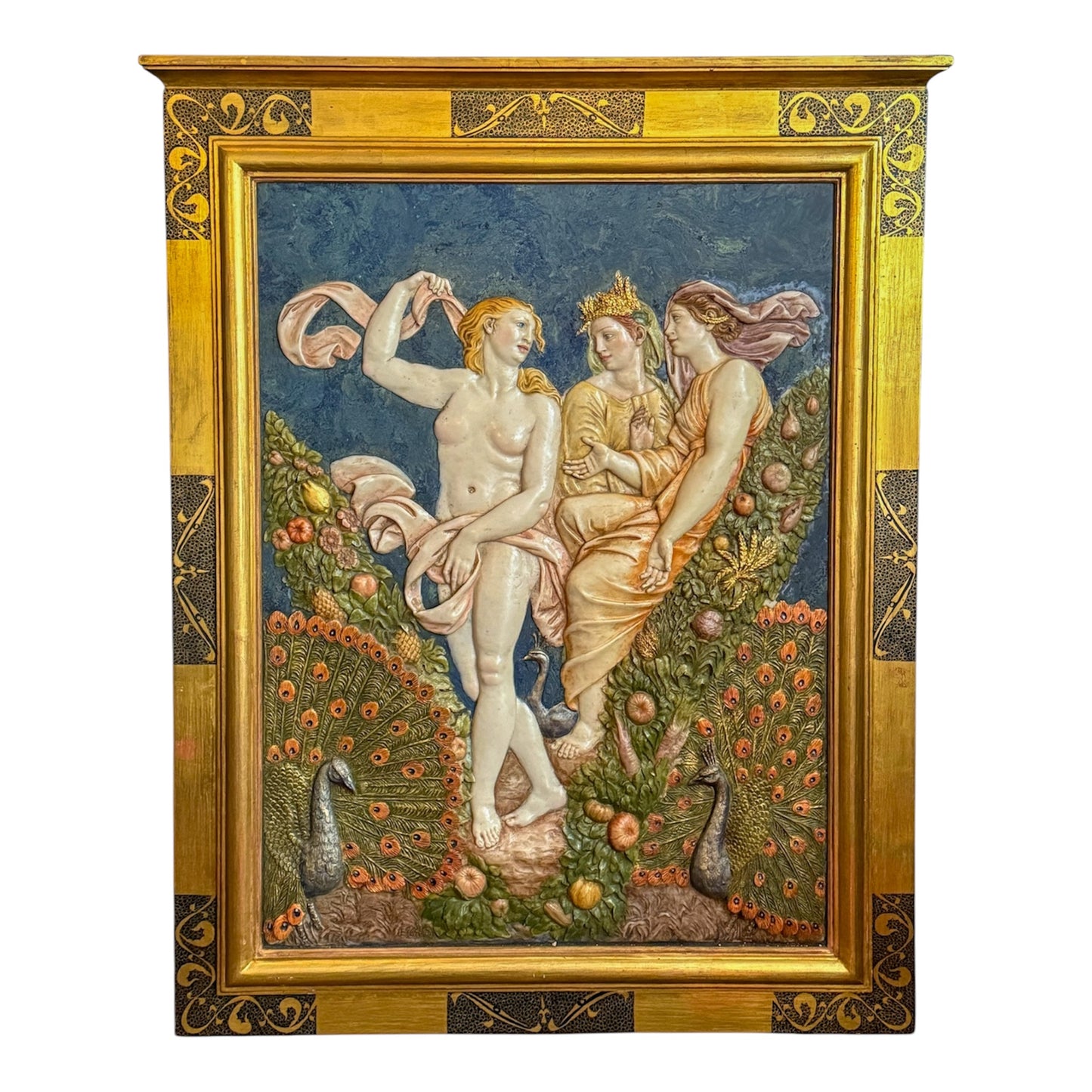 Framed Relief Decorative Plaque - Nathaniel’s Antiques