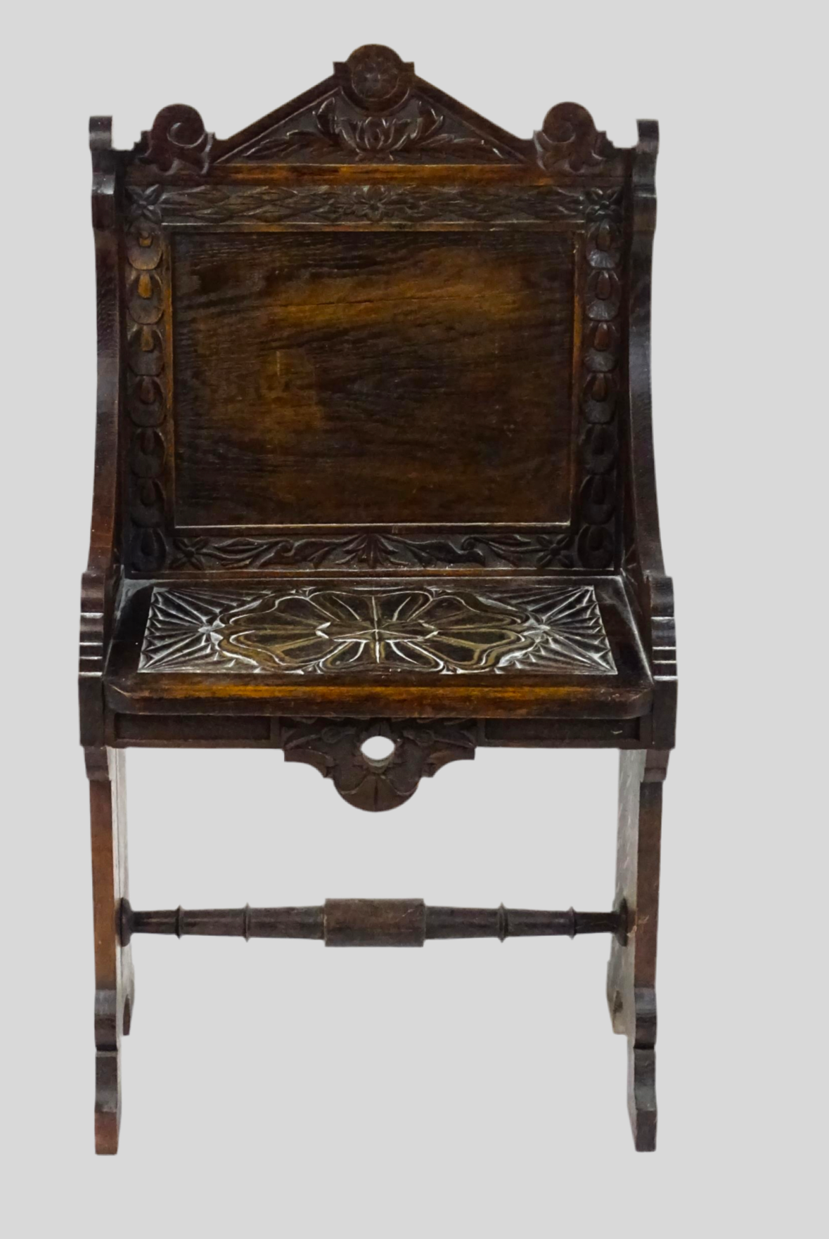 Victorian Carved Oak Chair