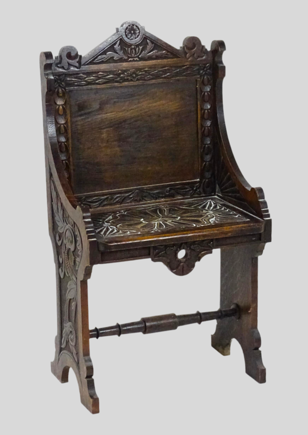 Victorian Carved Oak Chair