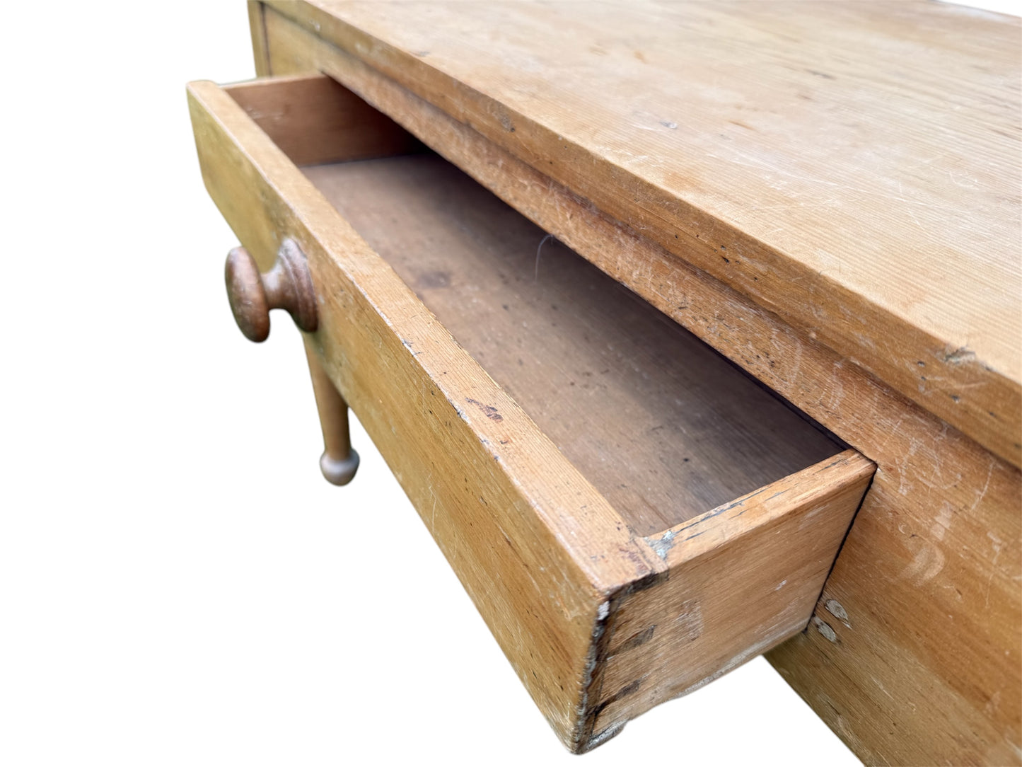 Victorian Pine Rustic Console Table