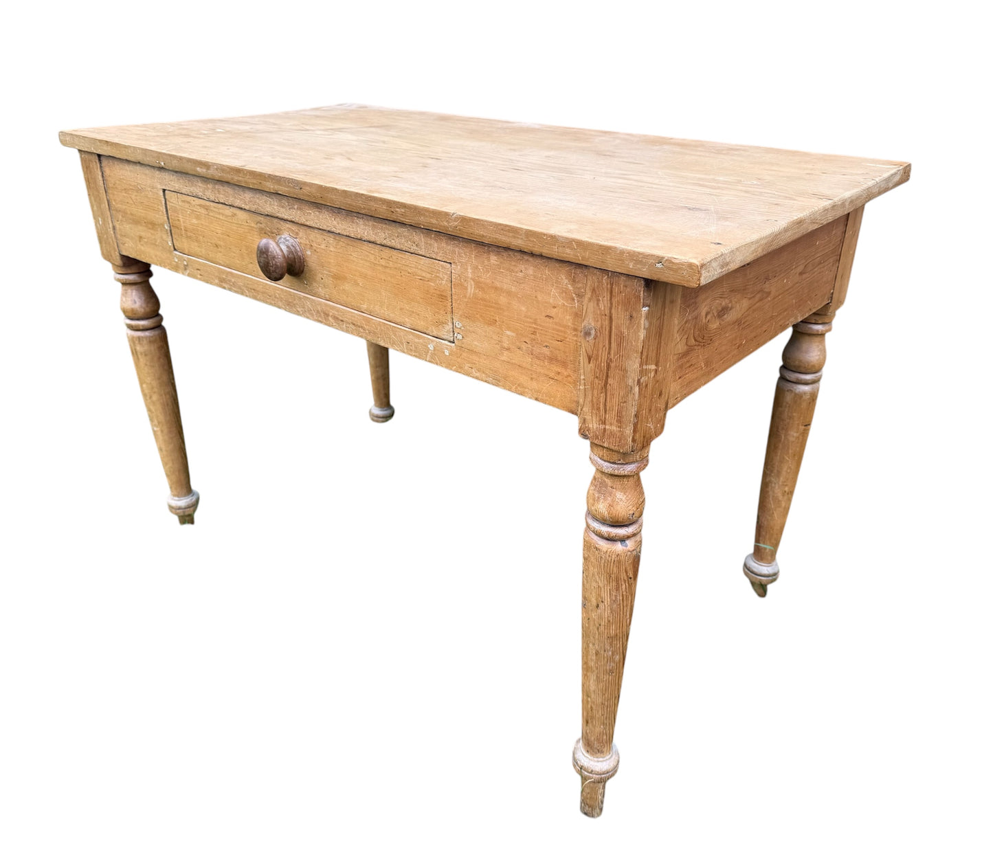 Victorian Pine Rustic Console Table