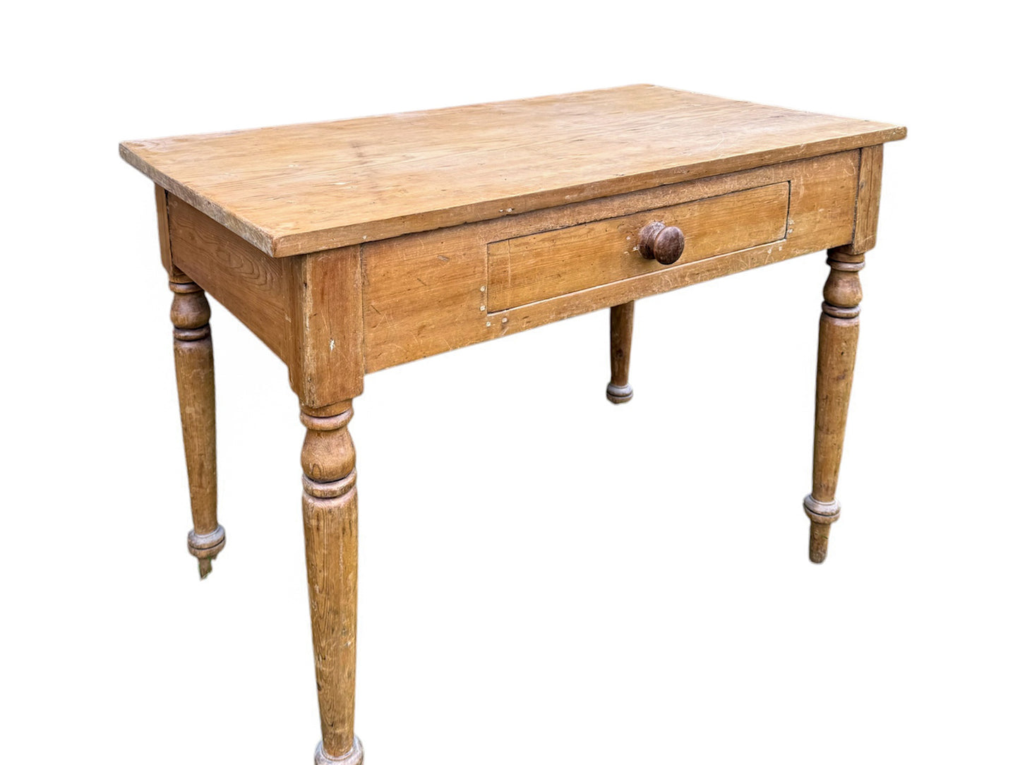 Victorian Pine Rustic Console Table